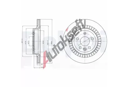 DELPHI Brzdov kotou - 302 mm DF BG4270, BG4270