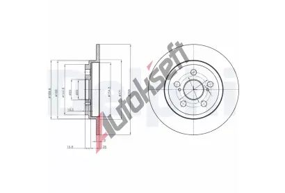 DELPHI Brzdov kotou - 259 mm DF BG4272, BG4272