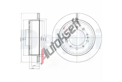 DELPHI Brzdov kotou - 345 mm DF BG4275, BG4275