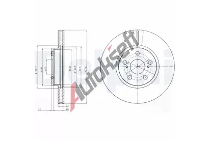 DELPHI Brzdov kotou - 275 mm DF BG4277, BG4277