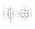 Brzdový kotouč DELPHI ‐ DF BG4280 Brzdový kotouč DELPHI ‐ DF BG4280