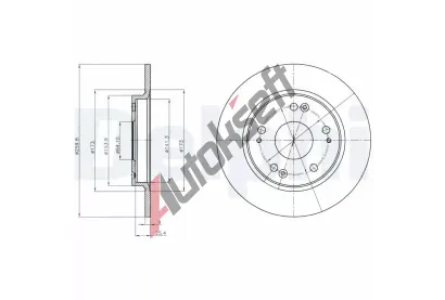 DELPHI Brzdov kotou - 260 mm DF BG4280, BG4280