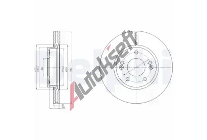 DELPHI Brzdov kotou - 280 mm DF BG4281C, BG4281C