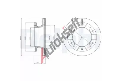 DELPHI Brzdový kotouč - 266 mm DF BG4285, BG4285 DELPHI Brzdový kotouč - 266 mm DF BG4285, BG4285