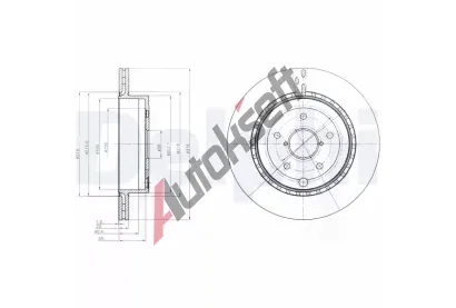DELPHI Brzdov kotou - 316 mm DF BG4287, BG4287