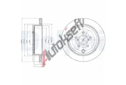 DELPHI Brzdov kotou - 290 mm DF BG4288, BG4288