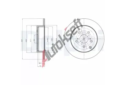 DELPHI Brzdov kotou - 297 mm DF BG4291, BG4291