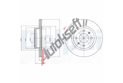DELPHI Brzdov kotou - 252 mm DF BG4295, BG4295