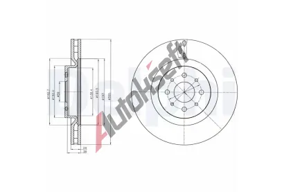 DELPHI Brzdov kotou - 305 mm DF BG4308, BG4308