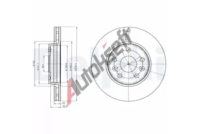 DELPHI Brzdov kotou - 280 mm DF BG4317C, BG4317C