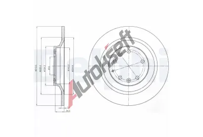 DELPHI Brzdov kotou DF BG4318, BG4318