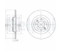Brzdov kotou DELPHI ‐ DF BG4322
