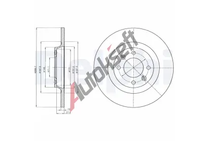 DELPHI Brzdový kotouč - 290 mm DF BG4322, BG4322 DELPHI Brzdový kotouč - 290 mm DF BG4322, BG4322
