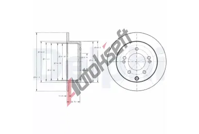DELPHI Brzdov kotou - 262 mm DF BG4327, BG4327