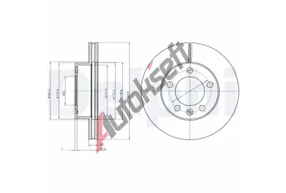 DELPHI Brzdov kotou - 302 mm DF BG4328, BG4328