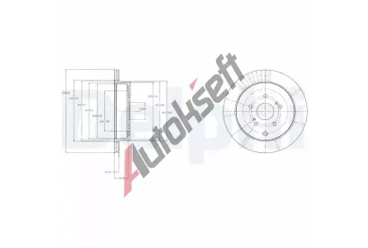 DELPHI Brzdov kotou - 308 mm DF BG4329, BG4329