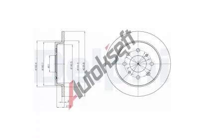 DELPHI Brzdov kotou - 238 mm DF BG4334C, BG4334C