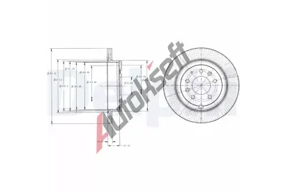 DELPHI Brzdov kotou - 302 mm DF BG4336, BG4336