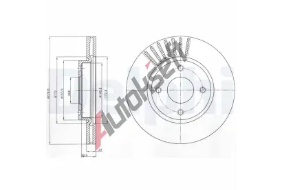 DELPHI Brzdov kotou - 280 mm DF BG4337, BG4337