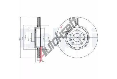 DELPHI Brzdov kotou - 300 mm DF BG4338, BG4338
