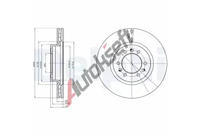 DELPHI Brzdov kotou - 290 mm DF BG4339, BG4339