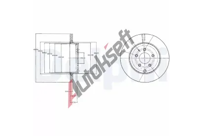 DELPHI Brzdov kotou - 325 mm DF BG4341, BG4341