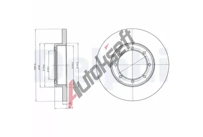 DELPHI Brzdov kotou - 302 mm DF BG4344, BG4344