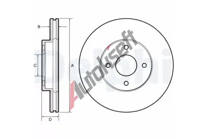 DELPHI Brzdov kotou - 260 mm DF BG4454, BG4454