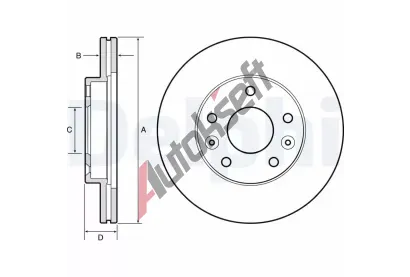 DELPHI Brzdov kotou - 269 mm DF BG4455, BG4455