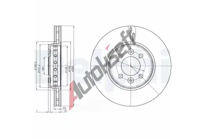 DELPHI Brzdov kotou - 280 mm DF BG4536C, BG4536C