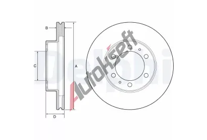 DELPHI Brzdov kotou - 319 mm DF BG4557, BG4557