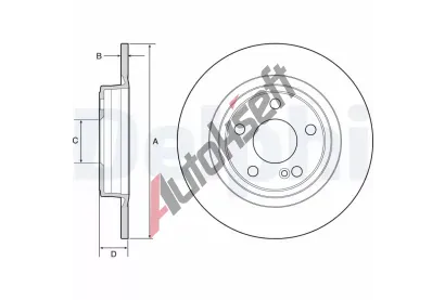 DELPHI Brzdov kotou - 295 mm DF BG4558C, BG4558C