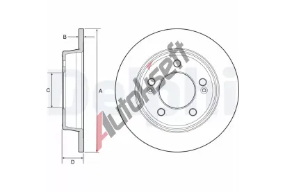 DELPHI Brzdov kotou - 262 mm DF BG4559C, BG4559C
