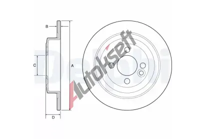 DELPHI Brzdov kotou - 280 mm DF BG4560C, BG4560C