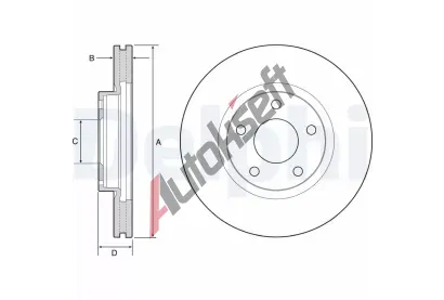 DELPHI Brzdov kotou - 297 mm DF BG4562C, BG4562C