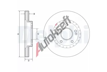 DELPHI Brzdov kotou - 280 mm DF BG4565C, BG4565C