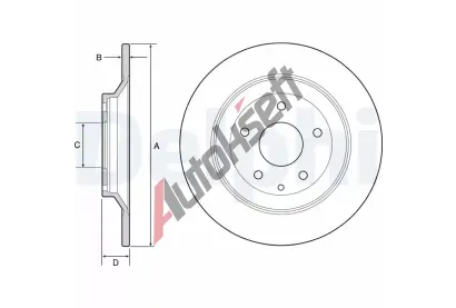 DELPHI Brzdov kotou - 303 mm DF BG4567C, BG4567C