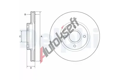 DELPHI Brzdov kotou - 278 mm DF BG4569C, BG4569C