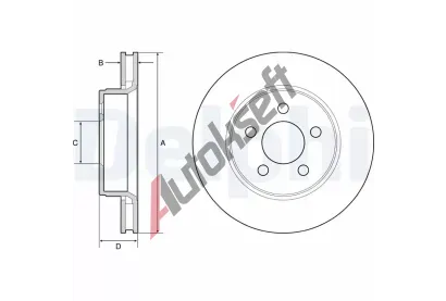 DELPHI Brzdov kotou - 302 mm DF BG4642, BG4642
