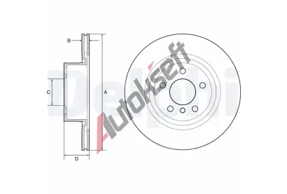 DELPHI Brzdov kotou - 330 mm DF BG4644C, BG4644C