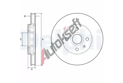 DELPHI Brzdov kotou - 256 mm DF BG4647C, BG4647C