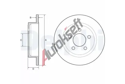 DELPHI Brzdov kotou - 285 mm DF BG4648, BG4648
