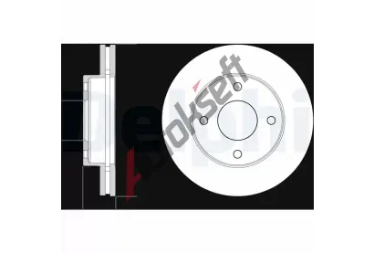 DELPHI Brzdov kotou - 257 mm DF BG4651C, BG4651C