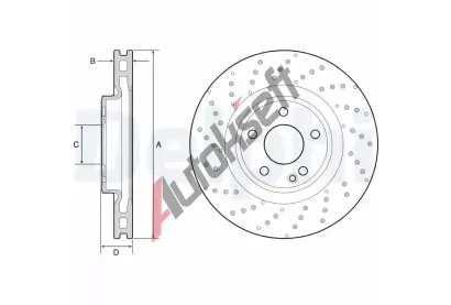 DELPHI Brzdov kotou - 320 mm DF BG4658C, BG4658C