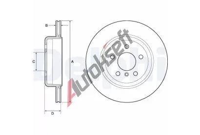 DELPHI Brzdov kotou - 330 mm DF BG4664C, BG4664C
