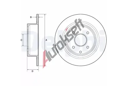 DELPHI Brzdov kotou - 292 mm DF BG4666C, BG4666C