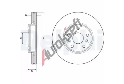 DELPHI Brzdov kotou - 280 mm DF BG4667C, BG4667C