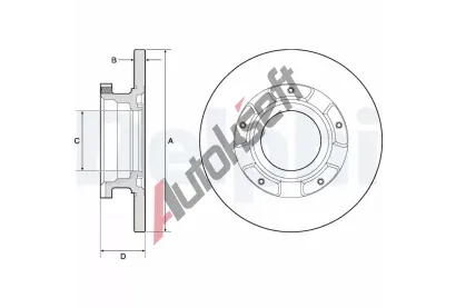 DELPHI Brzdov kotou - 288 mm DF BG4673, BG4673