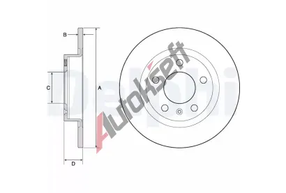 DELPHI Brzdov kotou - 264 mm DF BG4675, BG4675