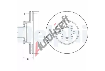 DELPHI Brzdov kotou DF BG4679C, BG4679C